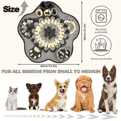 Round Interactive Snuffle Feeding/Foraging Mat