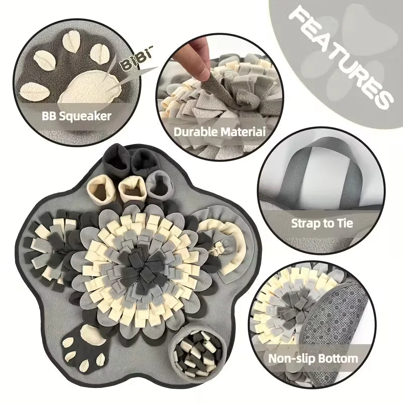 Round Interactive Snuffle Feeding/Foraging Mat