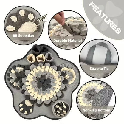 Round Interactive Snuffle Feeding/Foraging Mat