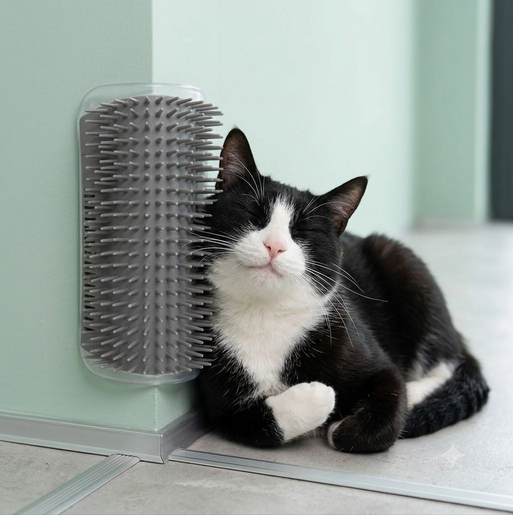 Self-Grooming Cat Corner Brush