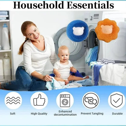 Reusable Pet Hair Laundry Catcher Balls