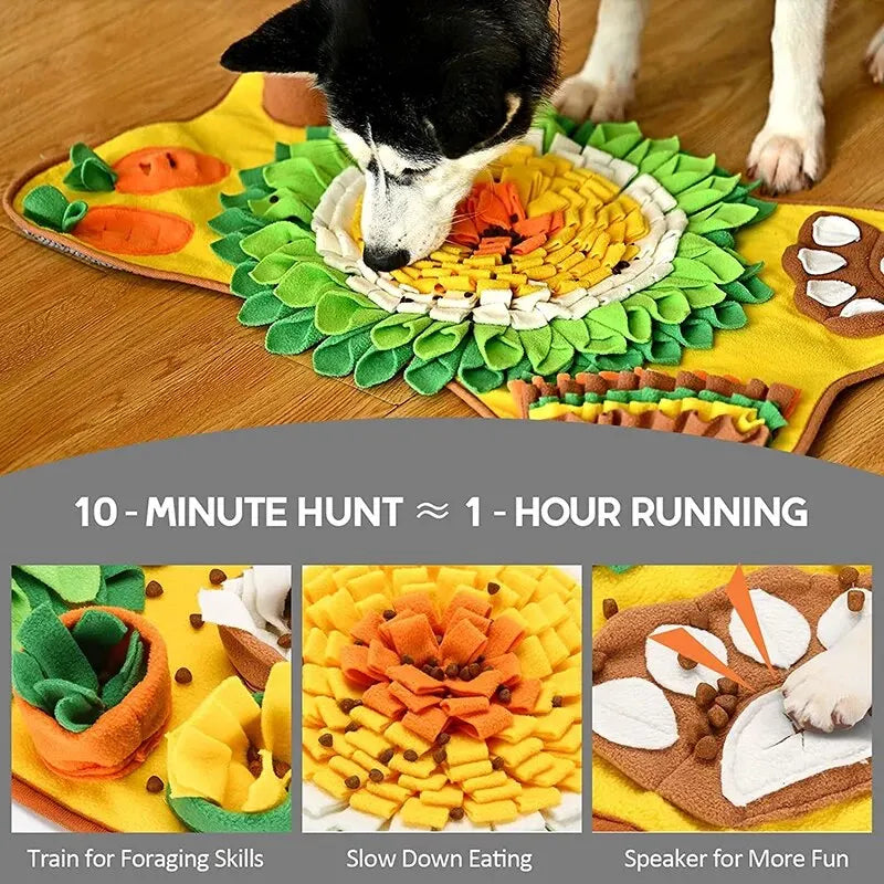 Rectangular Interactive Snuffle Feeding/Foraging Mat