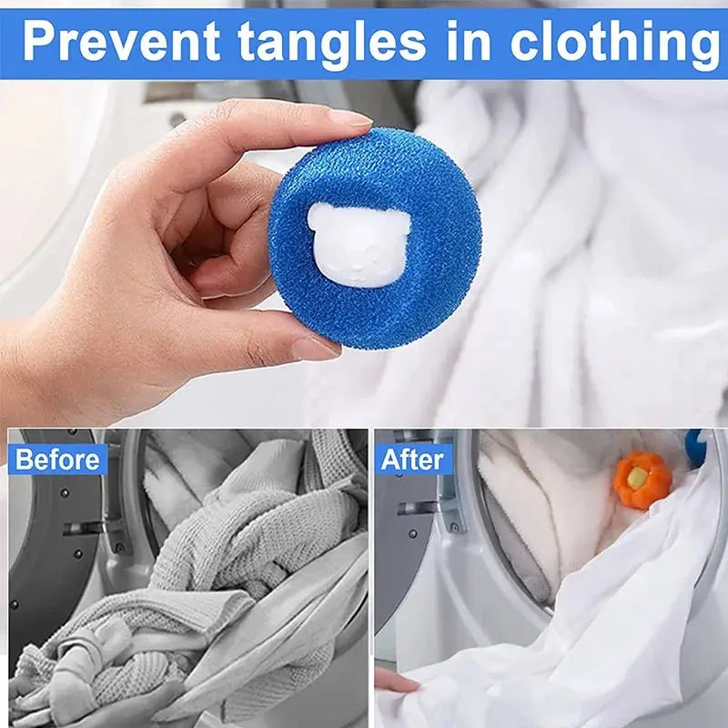 Reusable Pet Hair Laundry Catcher Balls