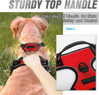 Medium and Large Dogs: Reflective Adjustable Pet Harness