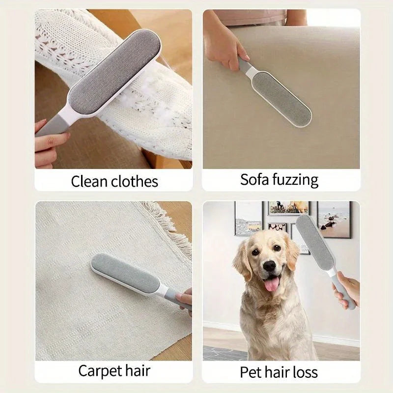 Double-Sided Electrostatic Pet Hair Removal Brush
