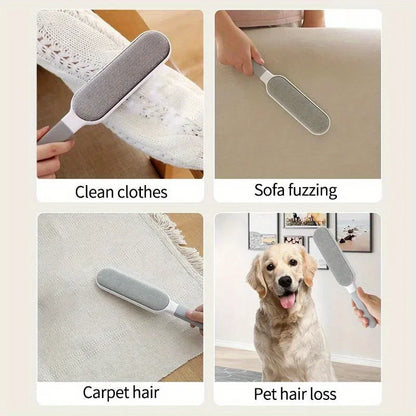 Double-Sided Electrostatic Pet Hair Removal Brush