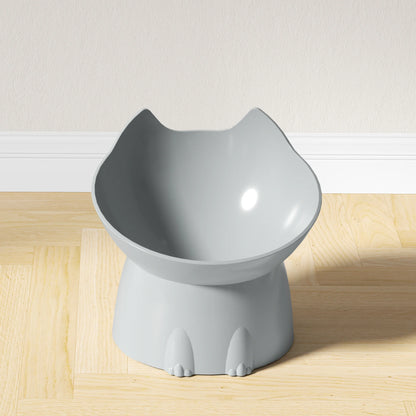 WhiskerGuard Elevated Cat Bowl - Neck Protection
