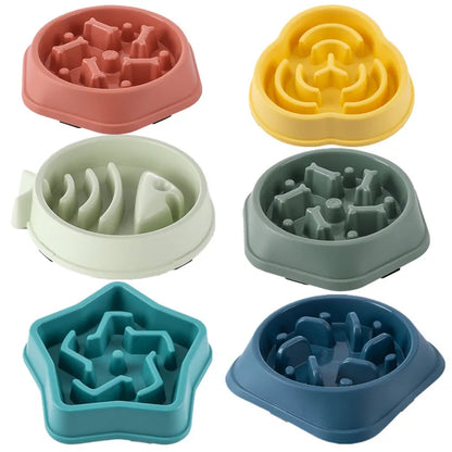 Anti-Choking Slow Feed Pet Bowl