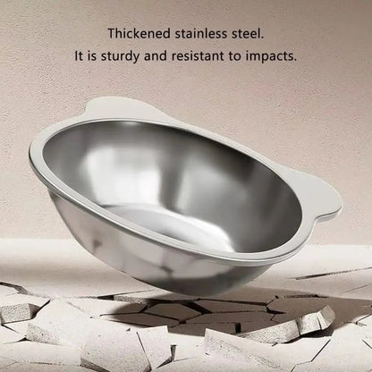 15° Elevated Stainless Steel Cat Bowl - Neck Protection