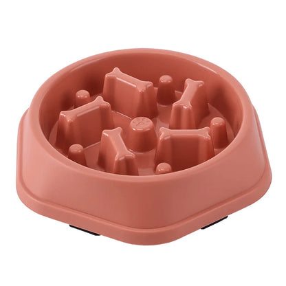 Anti-Choking Slow Feed Pet Bowl