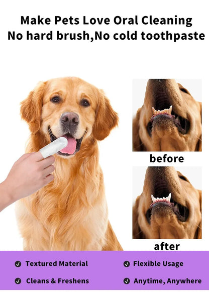 Pet Dental Cleaning Finger Wipes