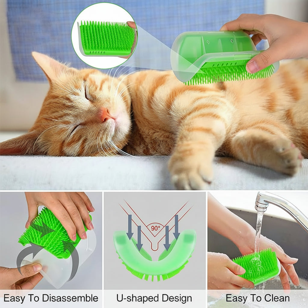 Self-Grooming Cat Corner Brush