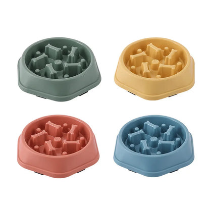 Anti-Choking Slow Feed Pet Bowl