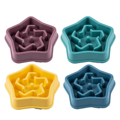 Anti-Choking Slow Feed Pet Bowl